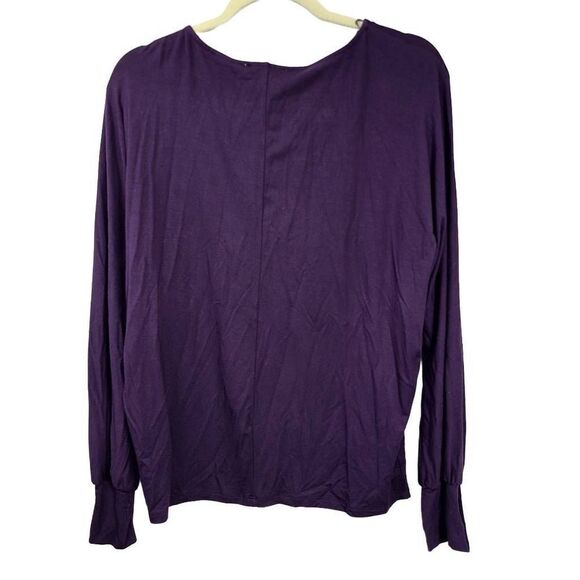 Magaschoni Solid Batwing Longsleeve Top Sz Small - Picture 4 of 11